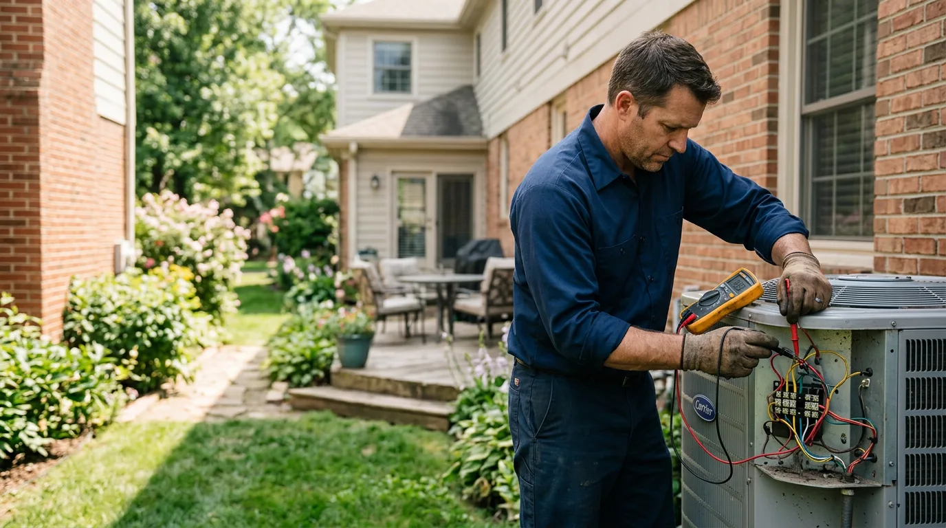 HVAC technician working near Mauston, WI